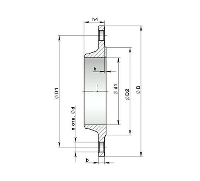 Фланец воротниковый чертеж
