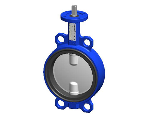Межфланцевый дисковый поворотный затвор Tecofi VPI TECFLY 4449-00 с голой осью